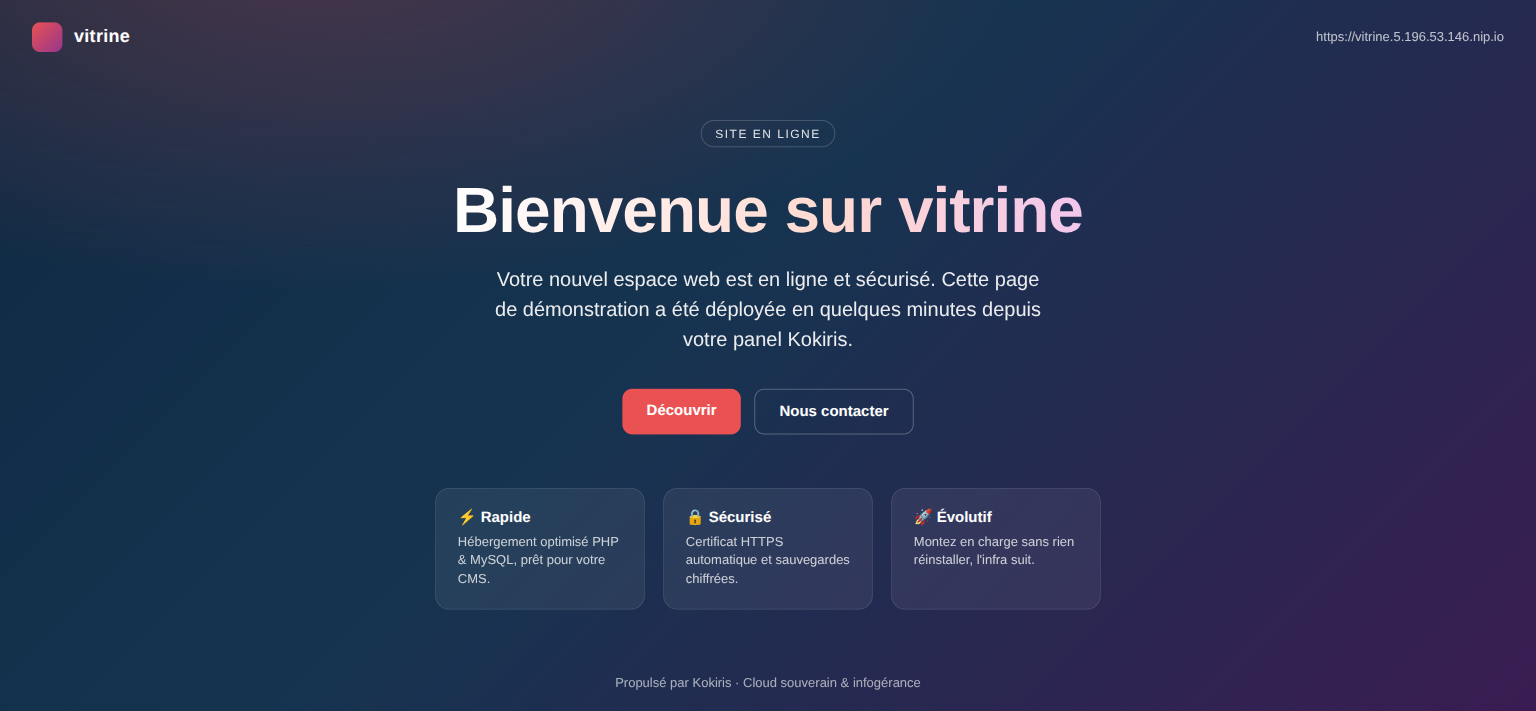 Votre site en ligne